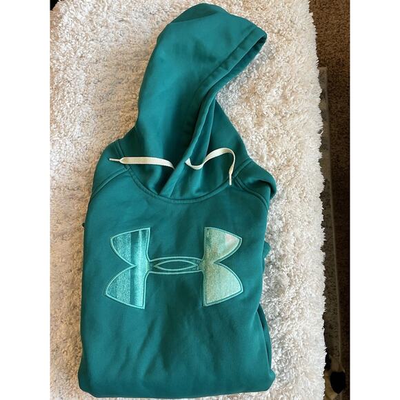 Under Armour X Storm S/M aqua green / Blue hoodie. Great quality & condition - Picture 10 of 10